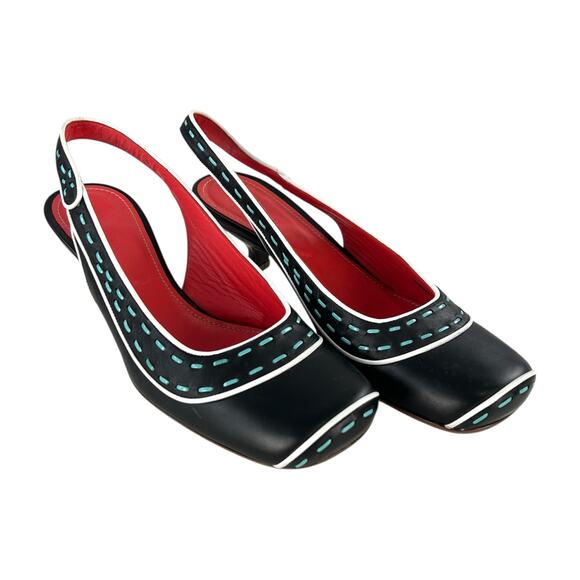 Bottega Veneta Tricolor Kitten Heel - Picture 1 of 7